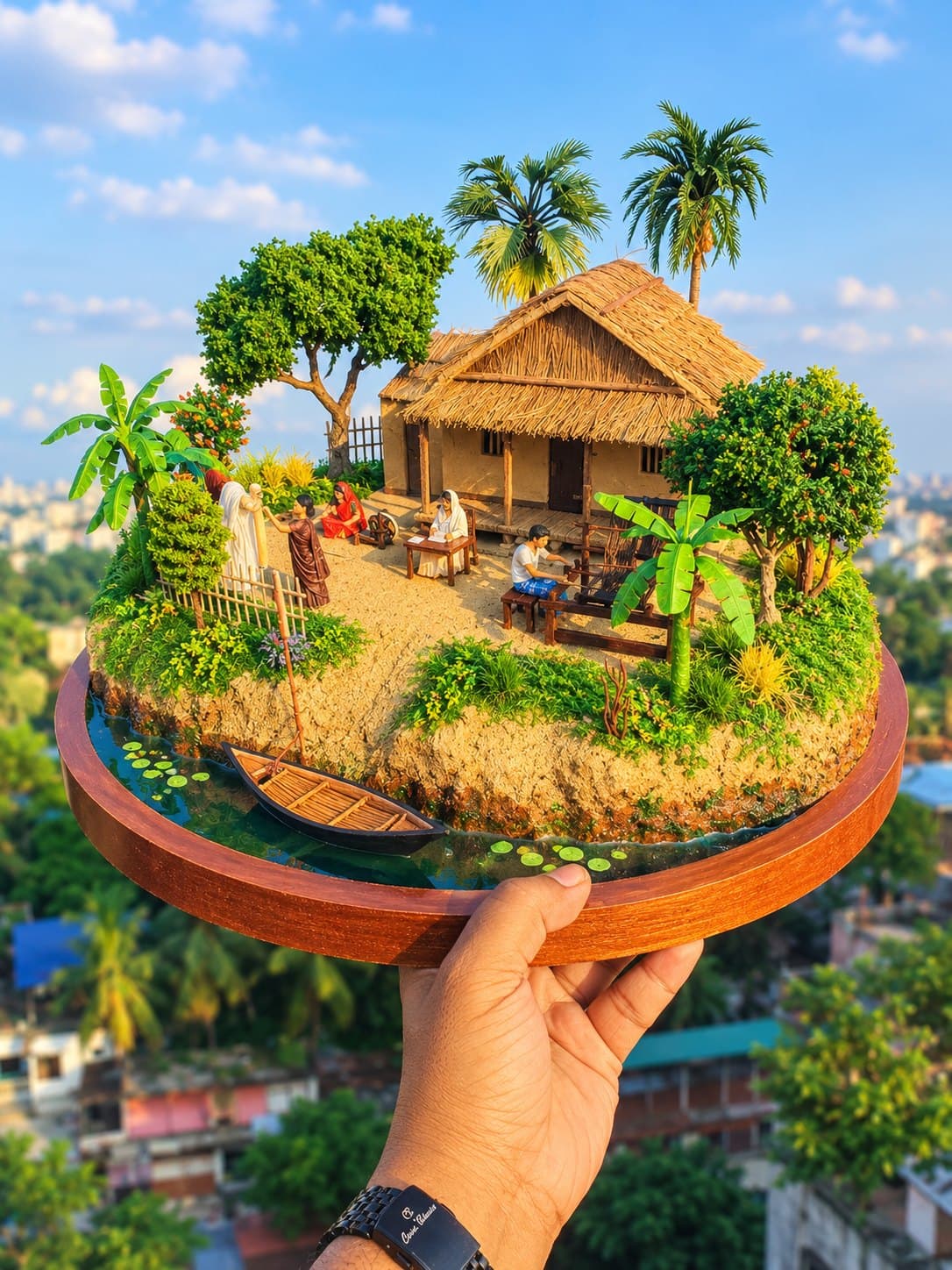 গ্রাম অঞ্চলের তাঁতি বাড়ি